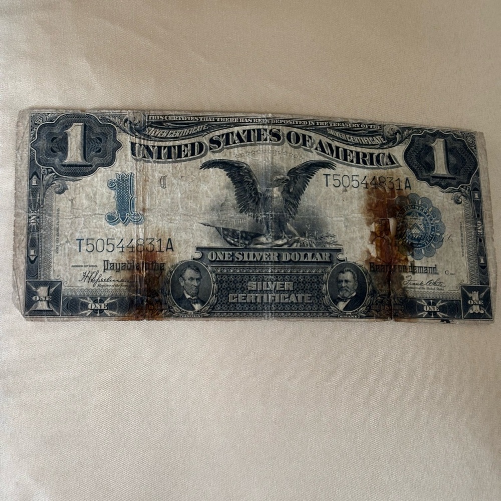 1899 1 Dollar “Black Eagle “ Silver Certificate - Picture 5 of 7
